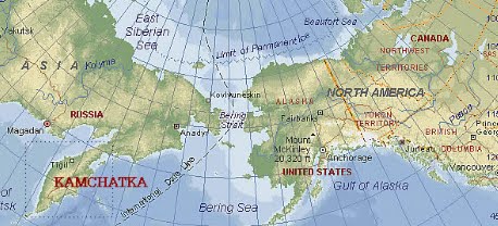 Mappa della Kamchatka